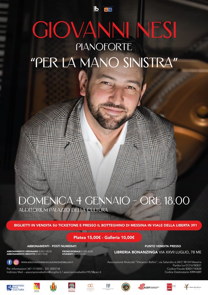 Giovanni Nesi piano recital in Messina
