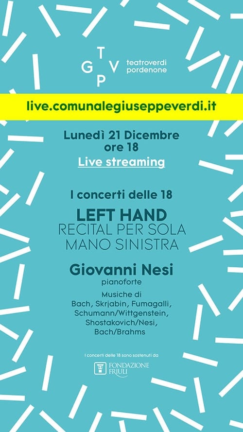 Giovanni Nesi piano recital in Pordenone